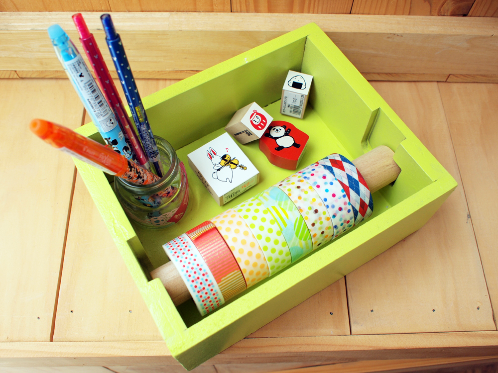 Masking Tape Organizer, Lime Green on Luulla